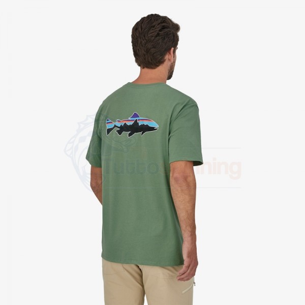 Patagonia Men's Fitz Roy Fish Organic Cotton T-Shirt 