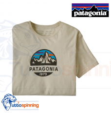 Patagonia Men's Fitz Roy Scope Organic Cotton T-Shirt Oyster White